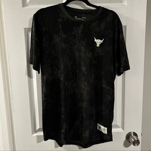 Under Armour The Rock Project Rock Graphic T-Shirt Heatgear Blood Sweat Tears